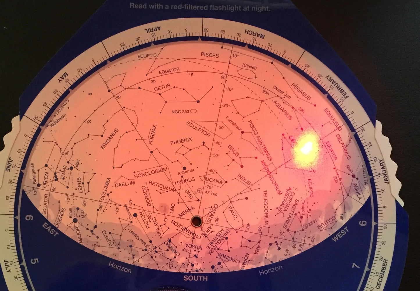 The Night Sky Planisphere & Night reader Pro Red Torch Package