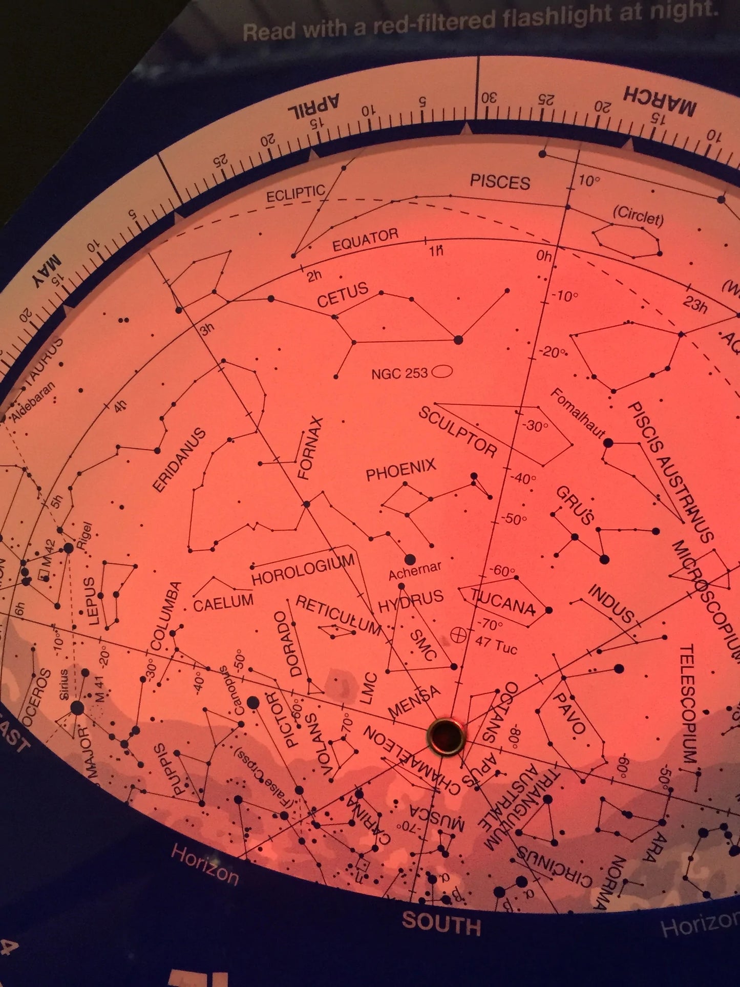 The Night Sky Planisphere | Southern Hemisphere Sky Chart by David Chandler